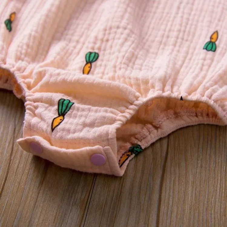 Adorable Cartoon Print Jumpsuit for Baby Girls