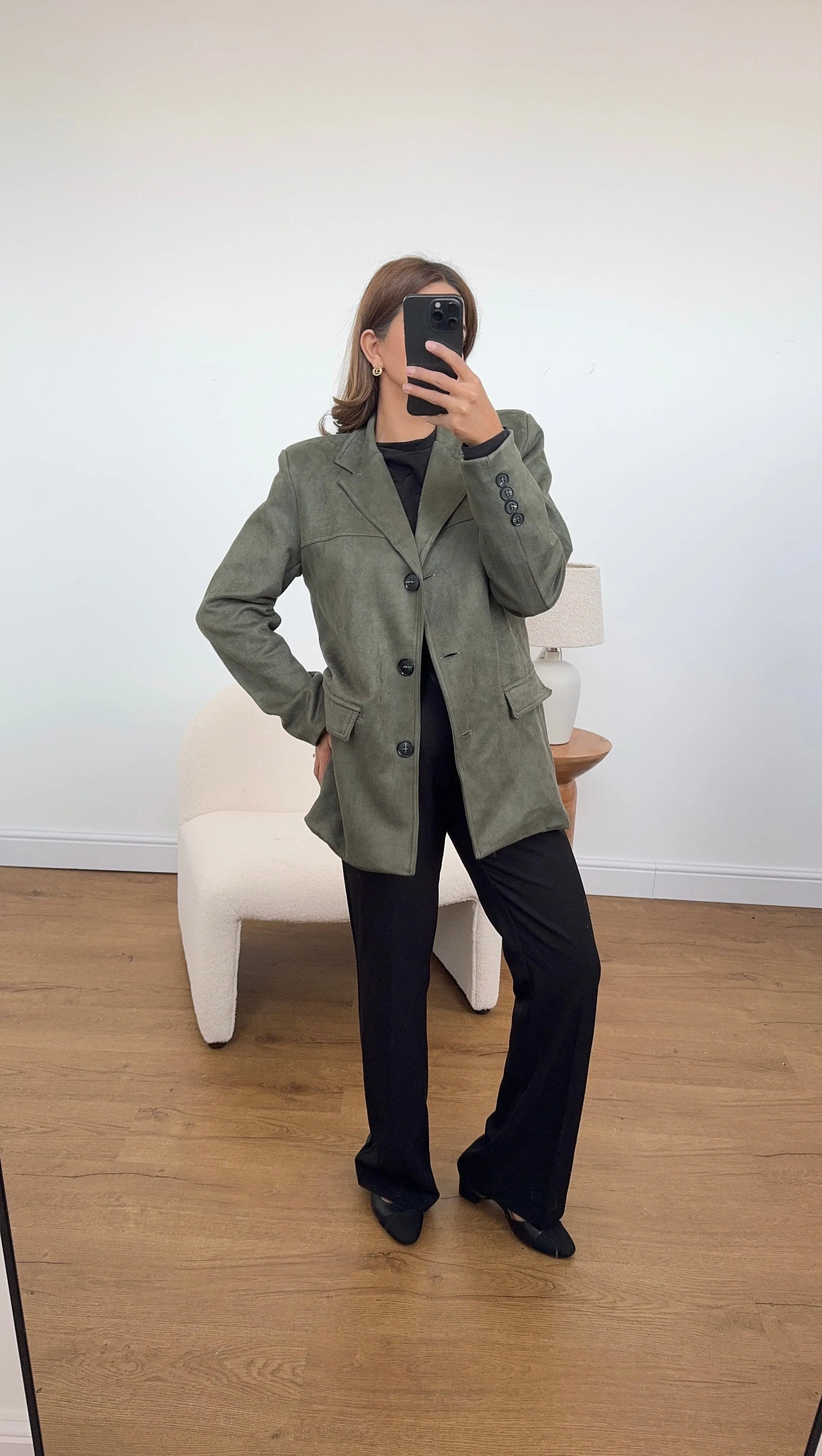 Arana blazer in olive