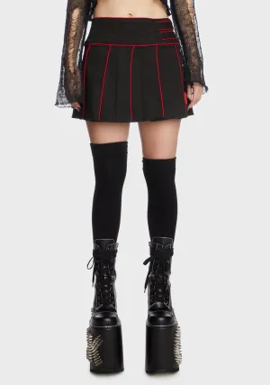 Band Pleated Skirt