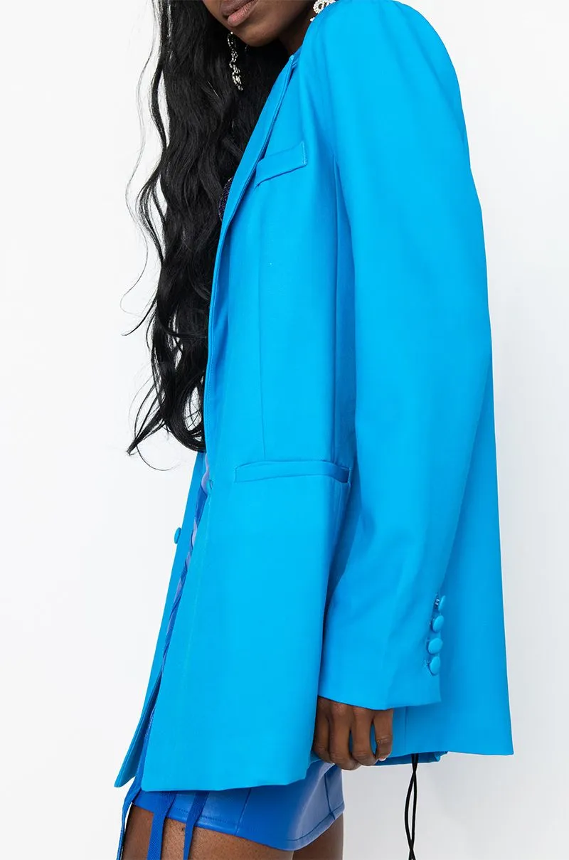 Blue Oversized Blazer