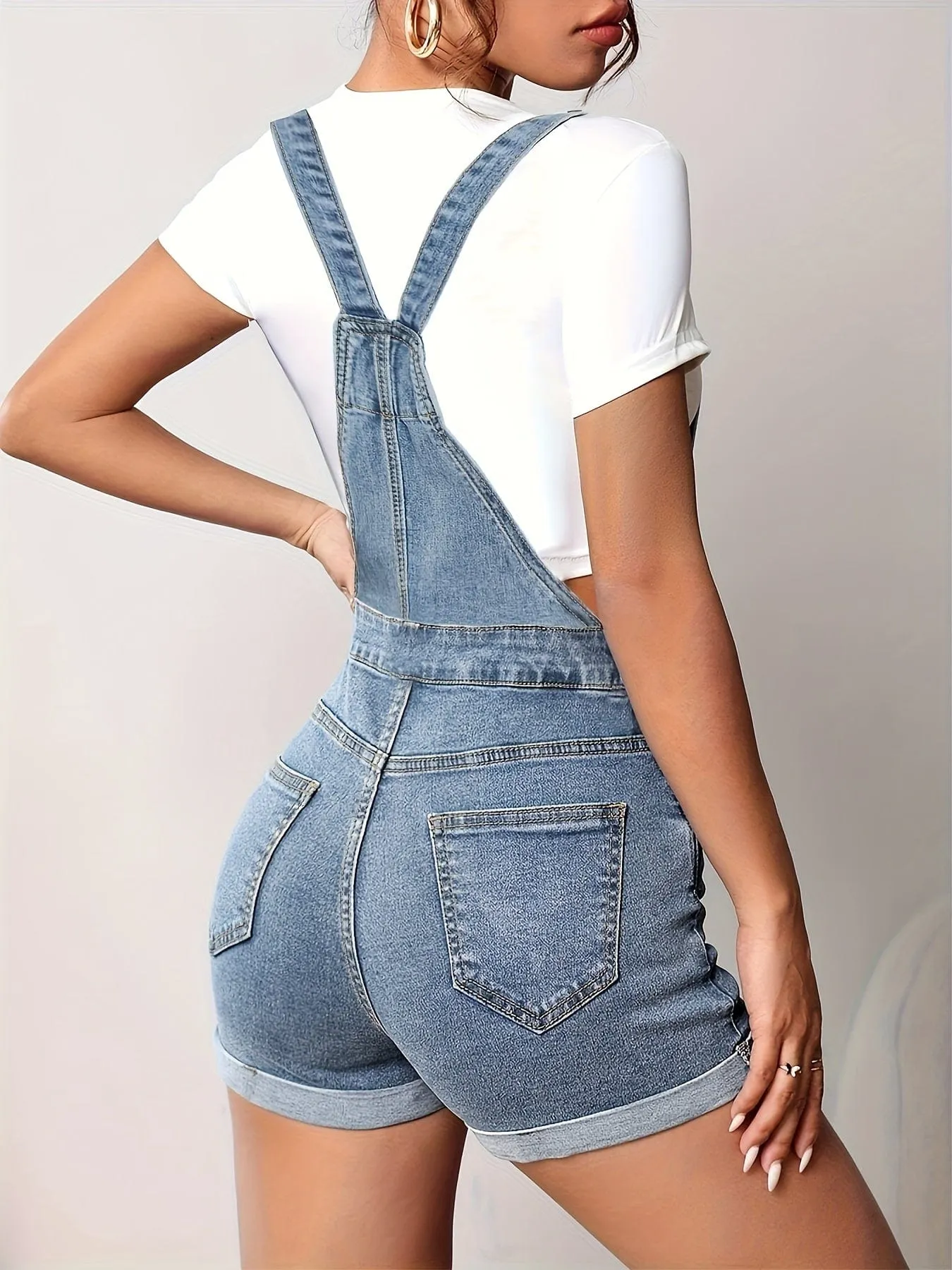 Casual Denim Jumpsuit