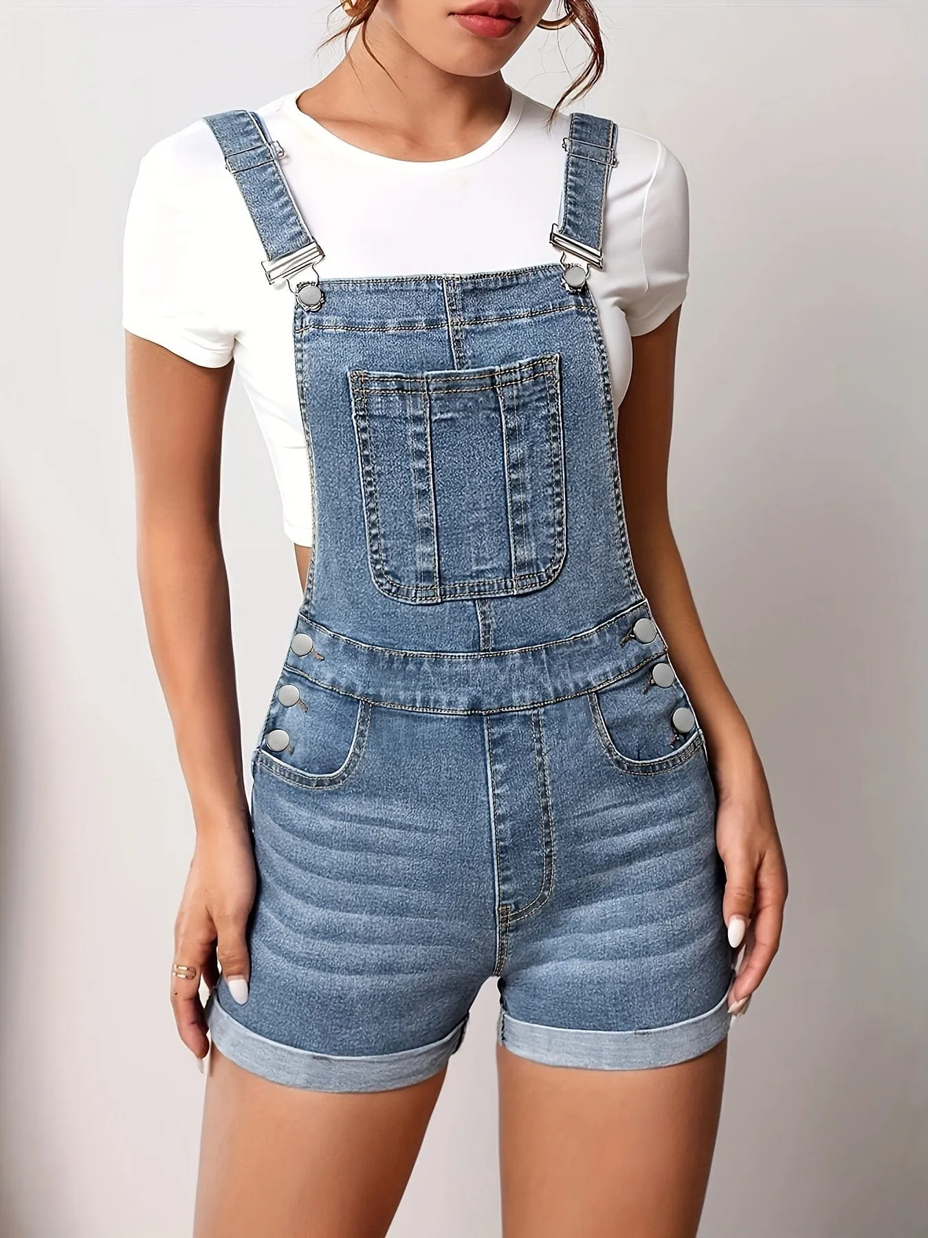 Casual Denim Jumpsuit