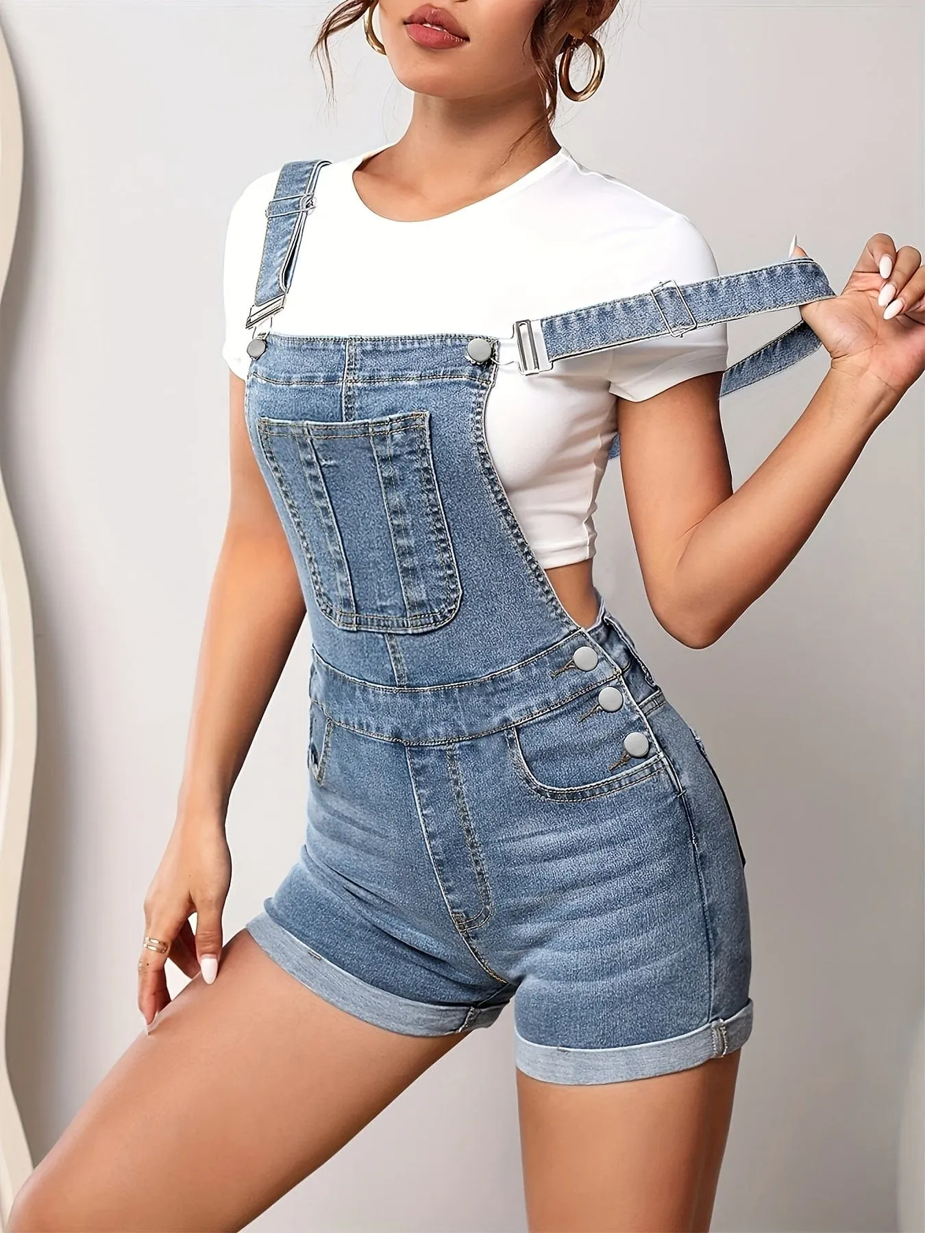 Casual Denim Jumpsuit